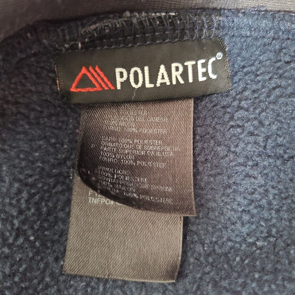 The North Face Denali Fleece Jacket Boys Large Blue Gray Polartec Full Zip - Picture 5 of 9